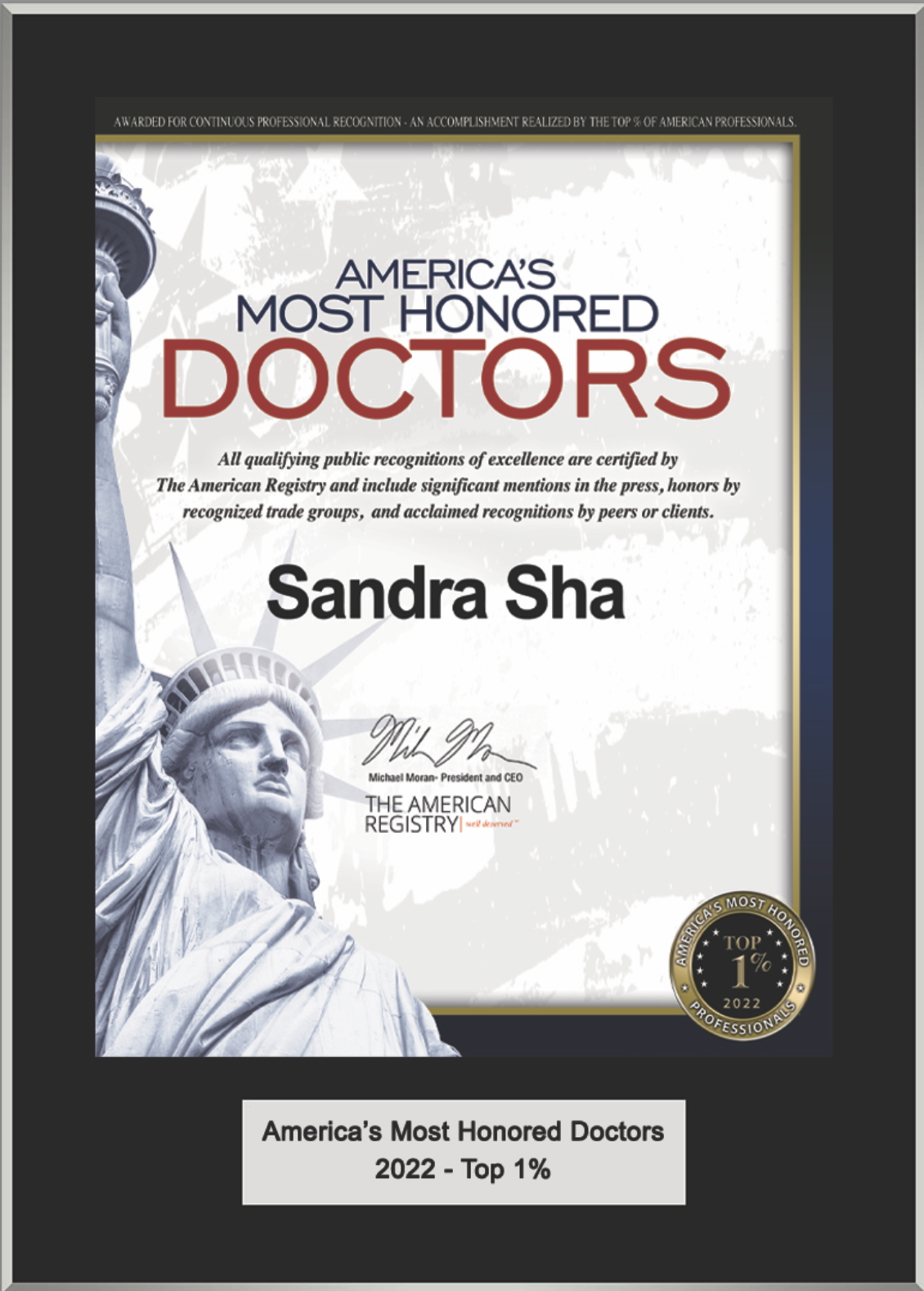 Meet Dr. Sandra Sha